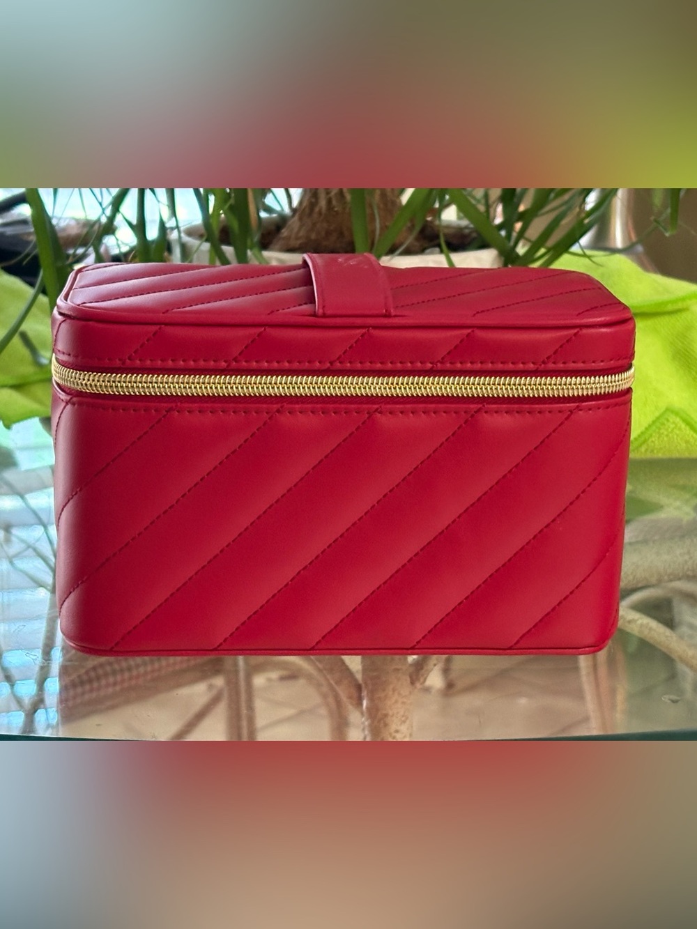 YSL Beaute Red Quilted Vanity